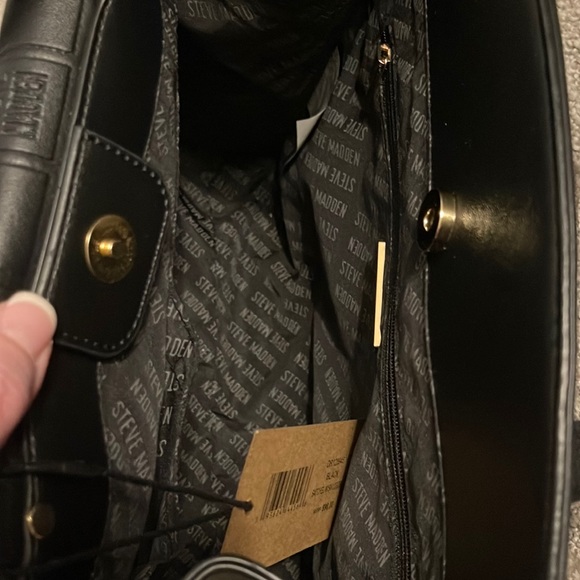NWT Steve Madden black purse - Picture 4 of 7